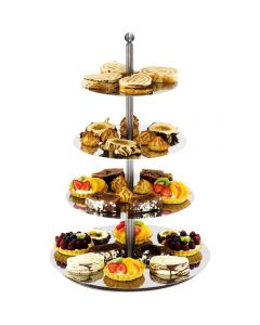 Spiegel-Etagere, 4-stufig, Höhe 60 cm