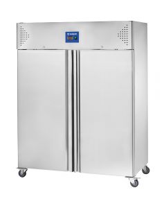 Starline Doppeltür-Kühlschrank mit Rädern, GN 2/1, 1480x830x2010 mm (BxTxH), 1300 L